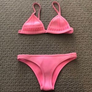 Triangl hot pink cheeky bikini